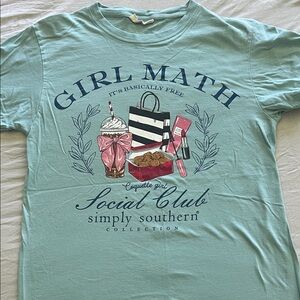 Simply Southern Women's Tee - Teal/Blue/Green with Graphic